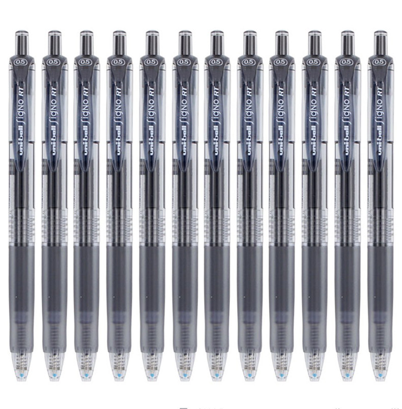 省1元 盒装包邮 日本进口三菱uni签字笔套装ub-150直液式中性笔走珠笔