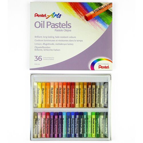 pentel36色包邮盒装日本软油画棒包邮油画棒口碑好店