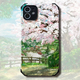日式唯美樱花 适用于苹果11 苹果12 pro皮纹全包防摔硅胶手机壳