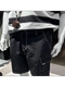 JEX12201832 gxgjeans男装夏季新款黑色明线工装风多口袋五分短裤