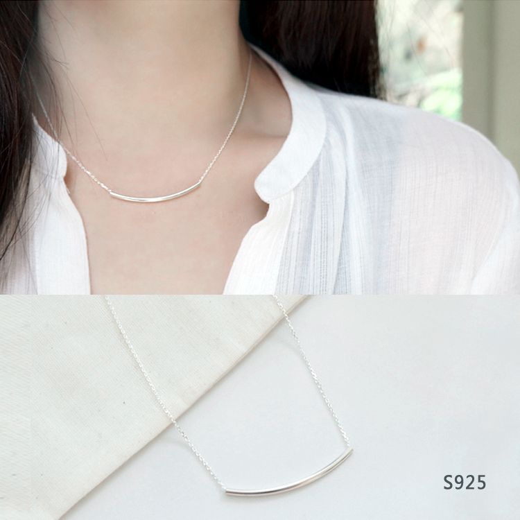 s925 Silver Necklace lady Japan and South Korea Simplicity Plain silver Thai Silver the republic of korea Trendsetter birthday have cash less than that is registered in the accounts square claviclein the Accessories/Fashion Jewelry, Necklace category - from Buy2taobao.com to provide professional Taobao agent buy service