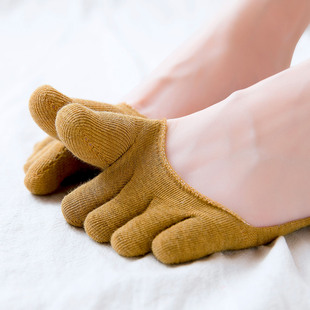 袜 纯棉浅口五趾袜船袜隐形春夏高跟鞋 超薄款 分趾袜子女五指袜夏季