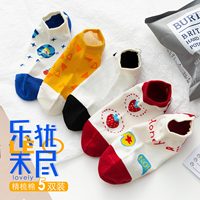 袜子女纯棉浅口短袜ins潮袜可爱日系船袜夏季薄款夏天网红春秋季