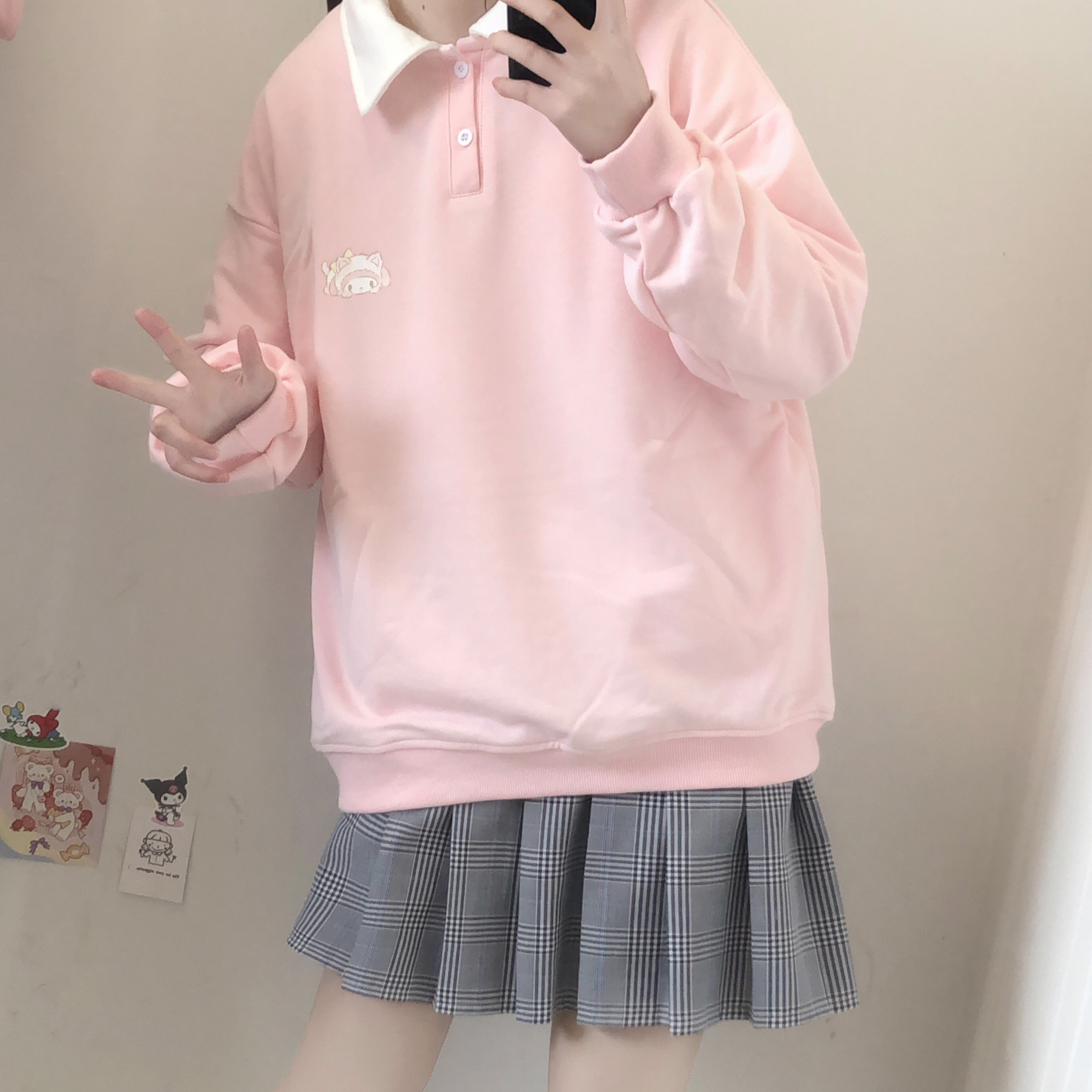 可爱小熊长袖卫衣女