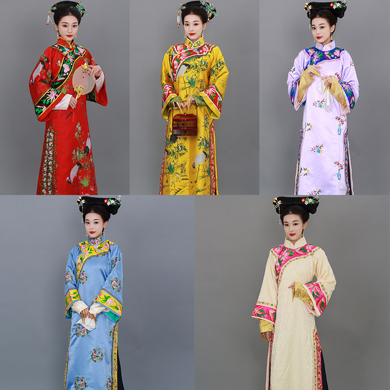 珂卡蝶影视清朝格格服旗服满族福晋剧组群演古装影楼写真服演出服