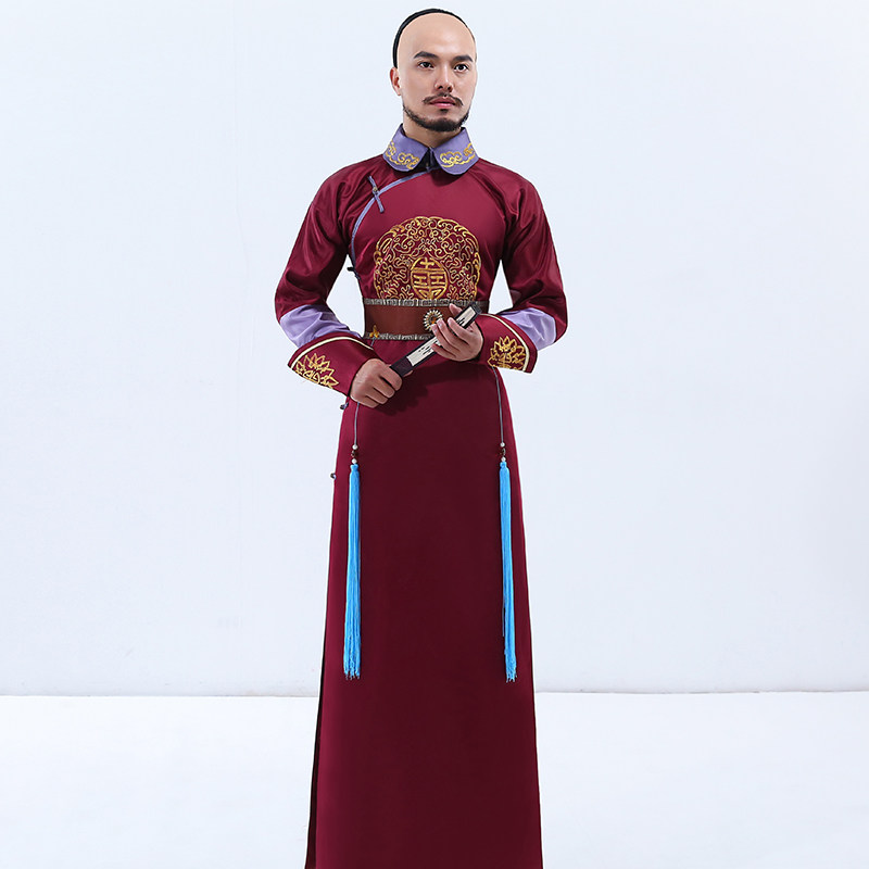 清朝龙袍_珂卡蝶步步惊心同款古装影视古装清朝阿哥服龙袍绣花王爷服