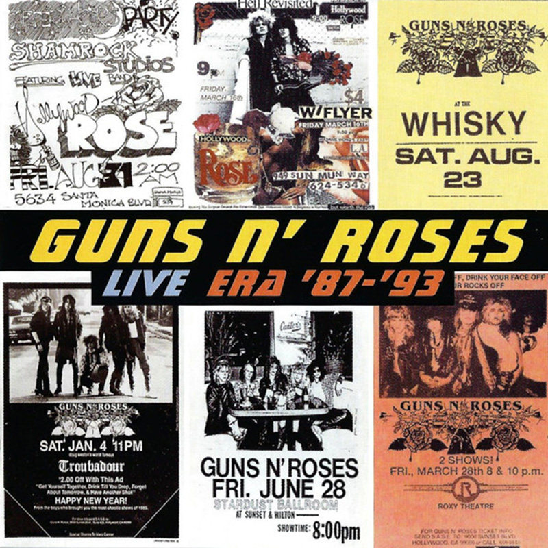 现货 原装正版 枪花专辑 guns n roses live era 87-93 2cd唱片