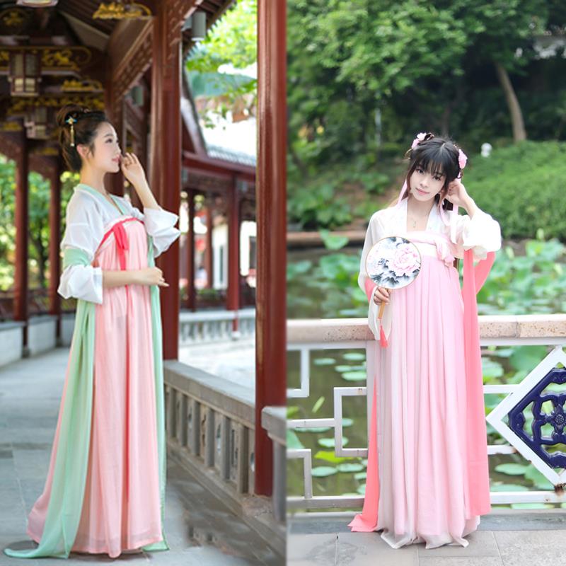古装汉服女学生襦裙成人礼古典舞蹈七仙女广袖古筝服装七夕中国风在类目 女装/女士精品, 唐装/民族服装/舞台服装, 民族服装/舞台装中 - 来自Buy2taobao.com提供专业的淘宝代购服务