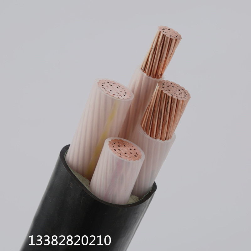 国标铜线电力电缆线YJV 3 4 5芯+1 50 70 95 120 150平方纯铜电线