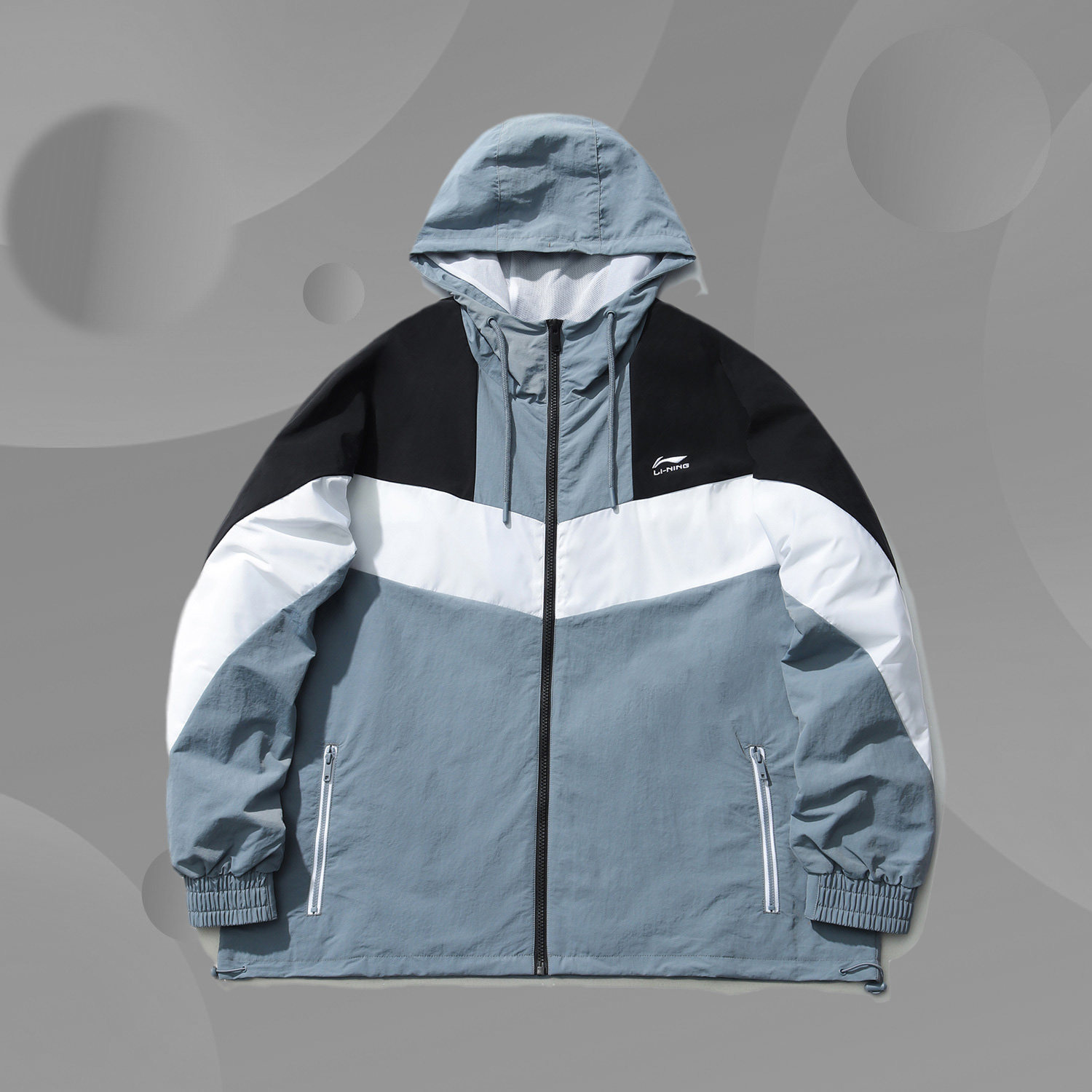 李宁运动风衣男宽松2020春季新款运动时尚复古开衫外套潮afdq045