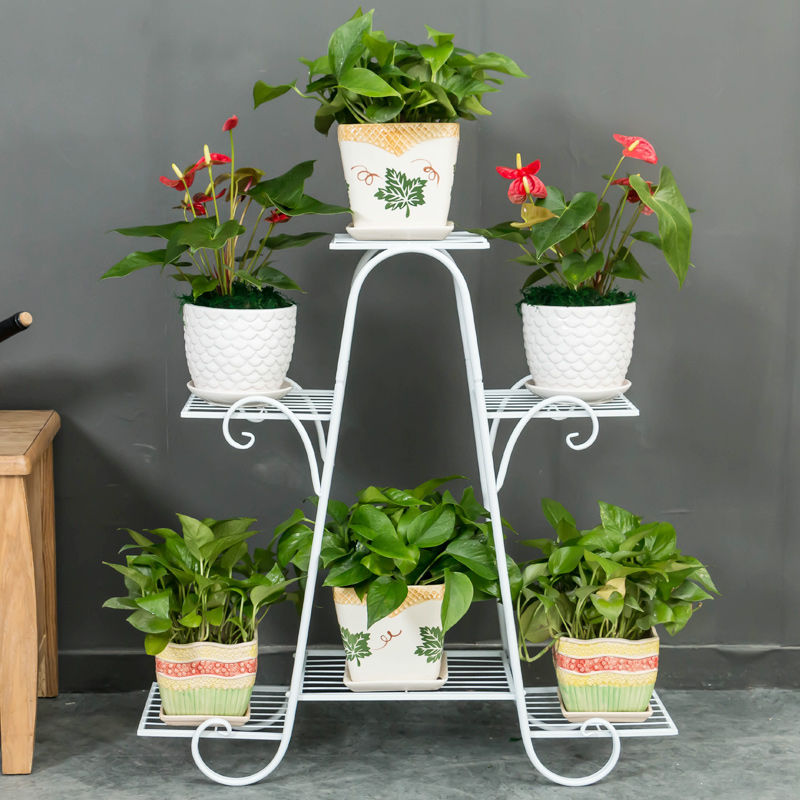 铁艺钢筋结构花架阳台菜盆挂架长盆550650花盆栏杆挂架摆架挂篮