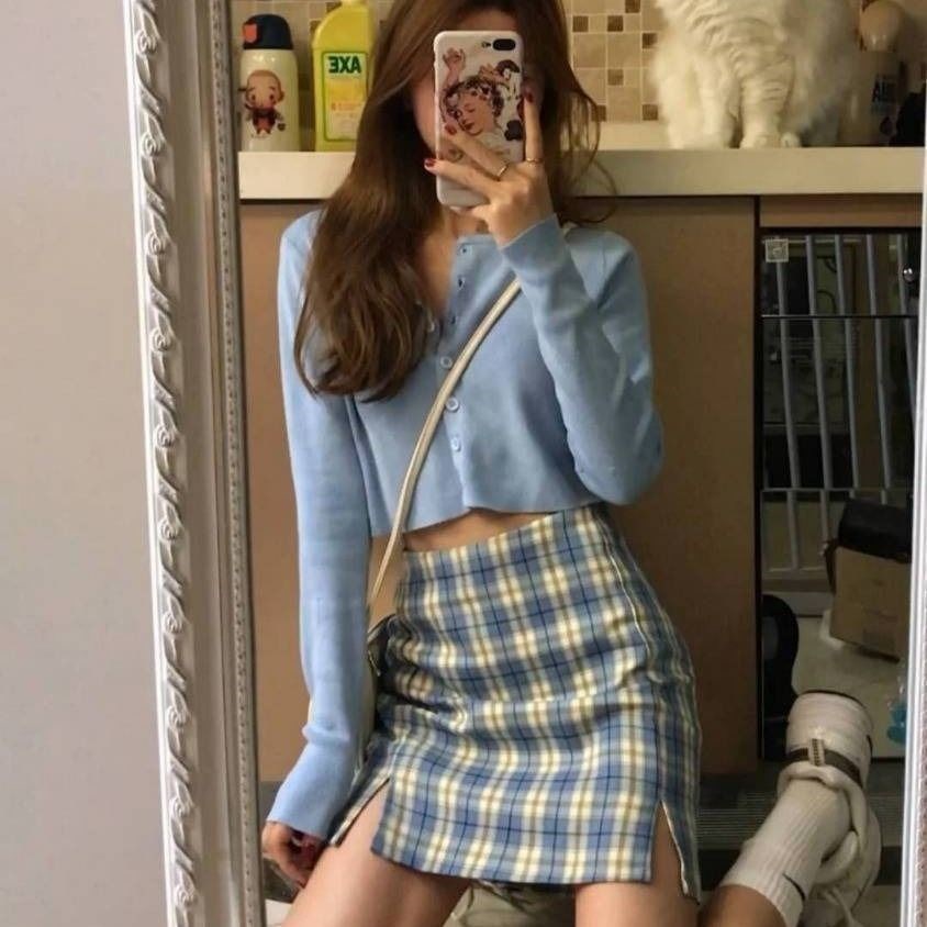 lattice Short skirt sexy summer new pattern skirt student Korean Edition Show thin Paige A word skirt skirt insin the Women's clothing/Boutique , Skirts category - from Buy2taobao.com to provide professional Taobao agent buy service