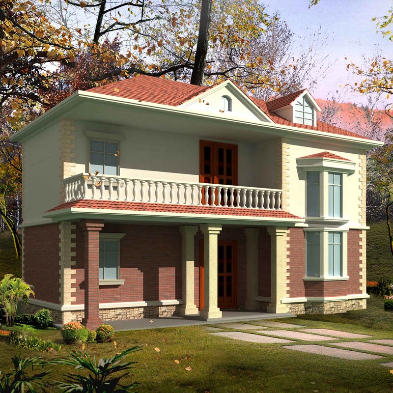 6米60平方二层小别墅设计图纸经济农村自建养老房屋