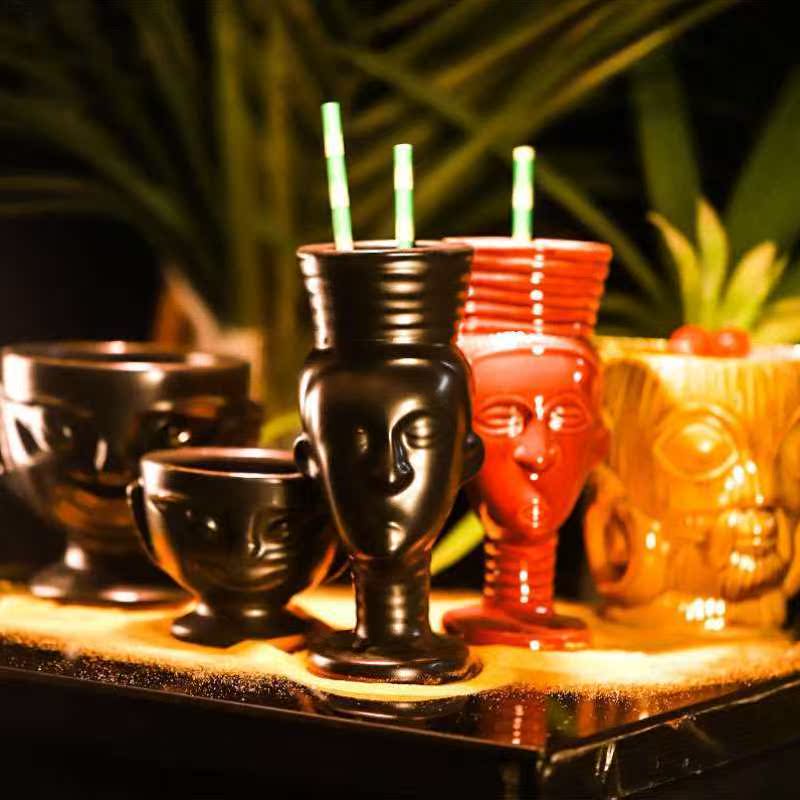 夏威夷雞尾酒杯 創意複古陶瓷杯子 酒吧專用tiki提基杯個性圖騰酒在類目 個性定製/設計服務/DIY, 日用/裝飾定製, 杯子定製, 酒杯中 - 來自Buy2taobao.com提供專業的淘寶代購服務