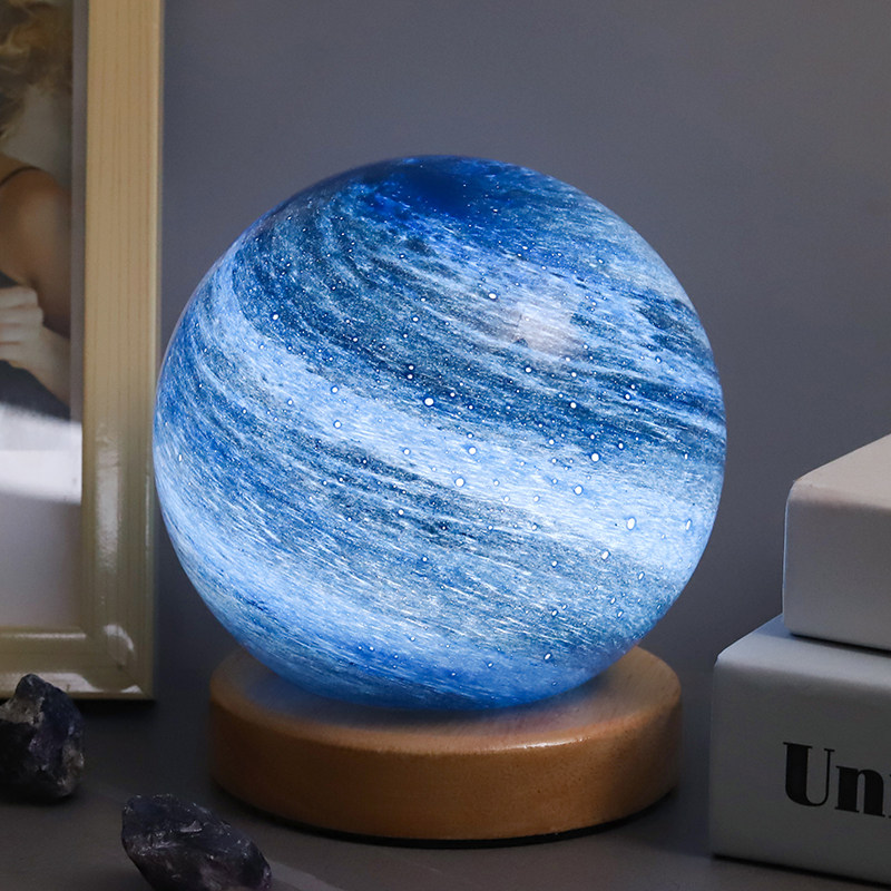 发光行星水晶球桌面摆件星球装饰品送女生同学闺蜜创意生日礼物