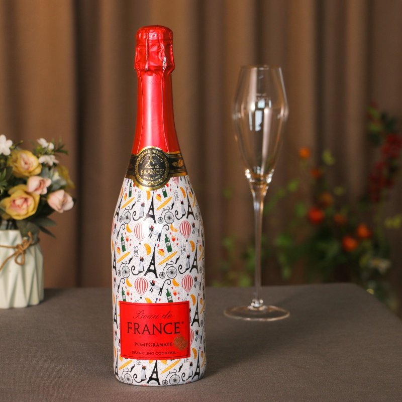 法国荣耀石榴起泡酒beau de france香槟气泡酒大瓶750ml红酒干红