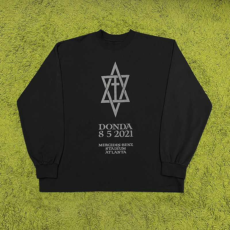 Kanye West DONDA Listening Party LongSleeve 专辑周边长袖T恤