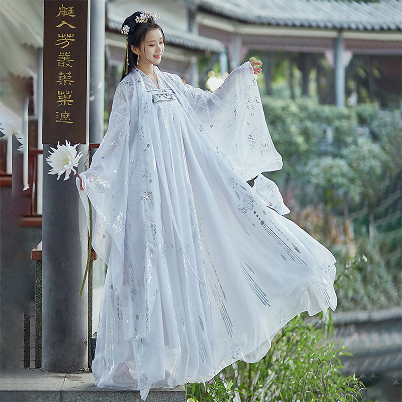 汉服女中国风正品原创学生小个子仙气超仙齐胸襦裙广袖流仙裙优惠券