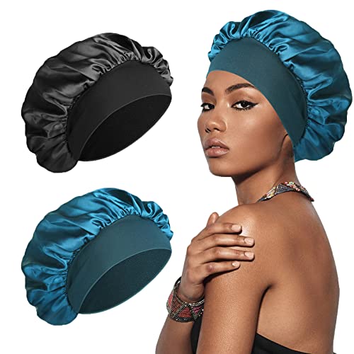 SWEET VIEW Silk Bonnet  Silk Hair Wrap for Sleeping  Soft an