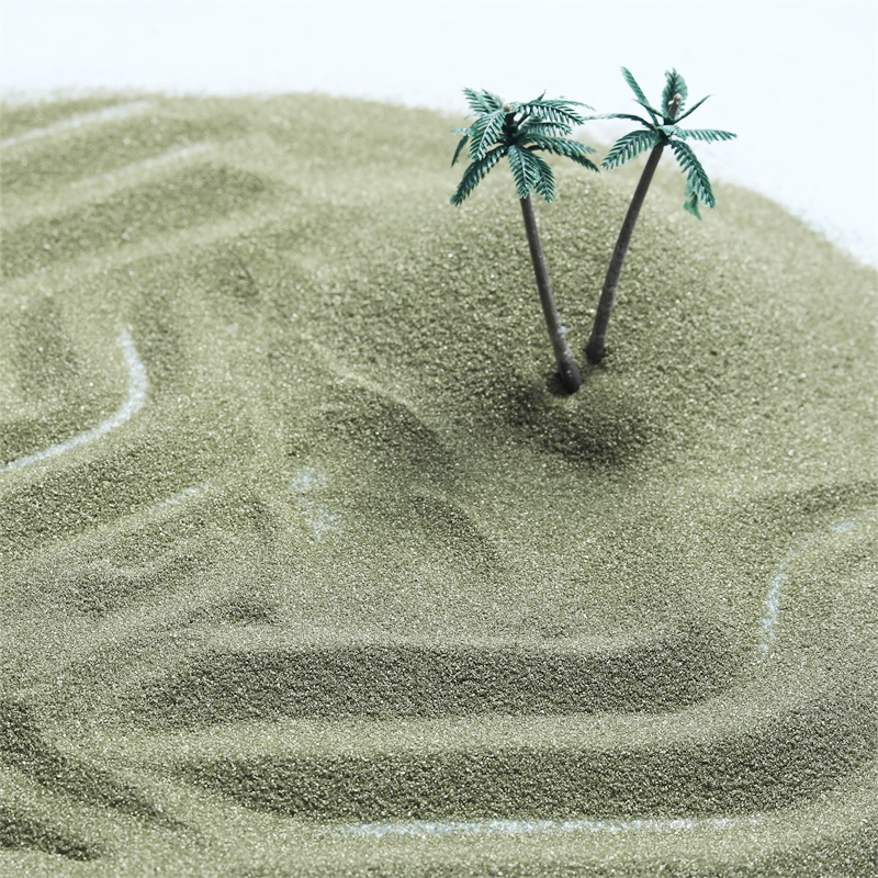奠基金色沙子鎏金台流沙婚庆造景装饰石英砂地台布景彩色沙子细沙