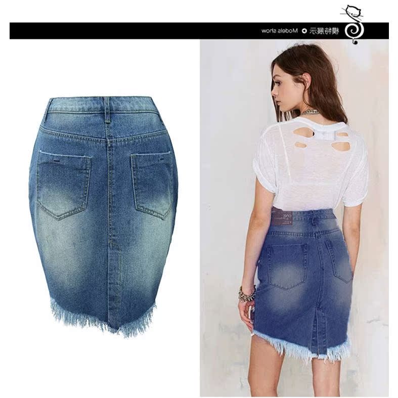 Summer women sexy hole denim skirts jeans dress牛仔裙女 3816在类目 女装/女士精品, 半身裙中 - 来自Buy2taobao.com提供专业的淘宝代购服务