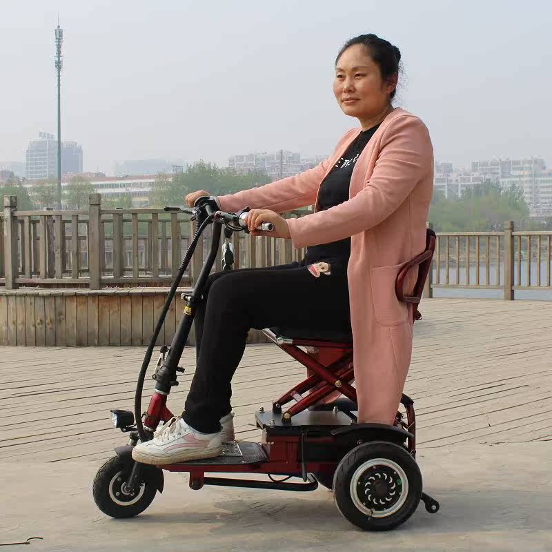 骑的老人小型代步电动车三轮车电动防侧翻省力老年