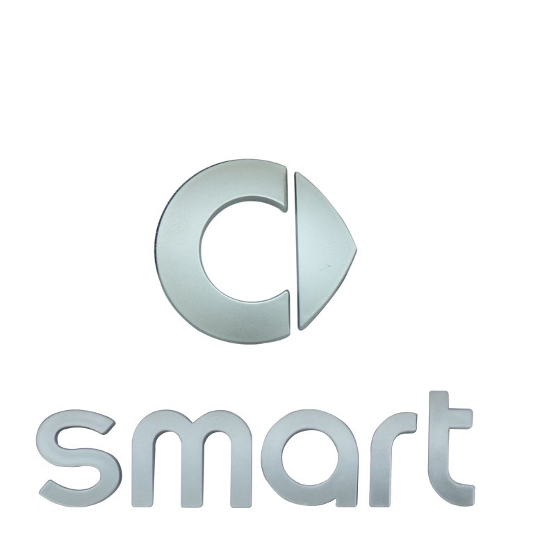 奔驰smart车标专车前后车贴个性车饰改装斯玛特标志贴尾标贴外饰