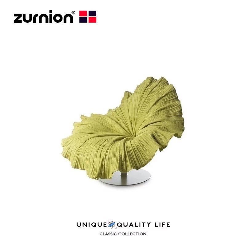 zurnion创意设计师家具 bloom easy armchair原装进口花瓣休闲椅