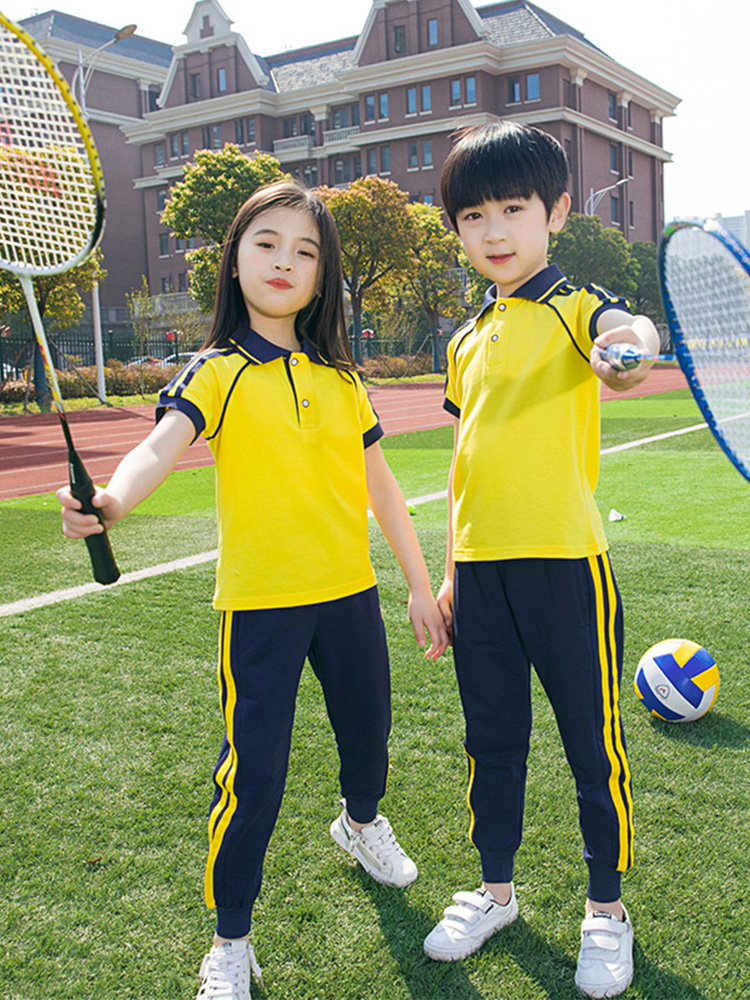 小学生班服夏季短袖学生校服夏装幼儿园园服毕业照儿童套装运动服
