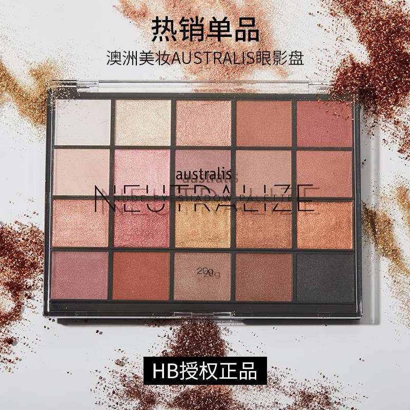 澳洲海外化妆品Australis Neutralize grlboss20色眼影盘防水