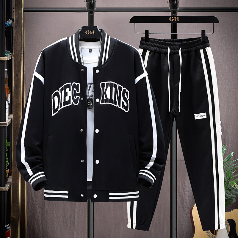 棒球服夹克13岁青少年春秋季新款14初中学生休闲套装15男大童外套
