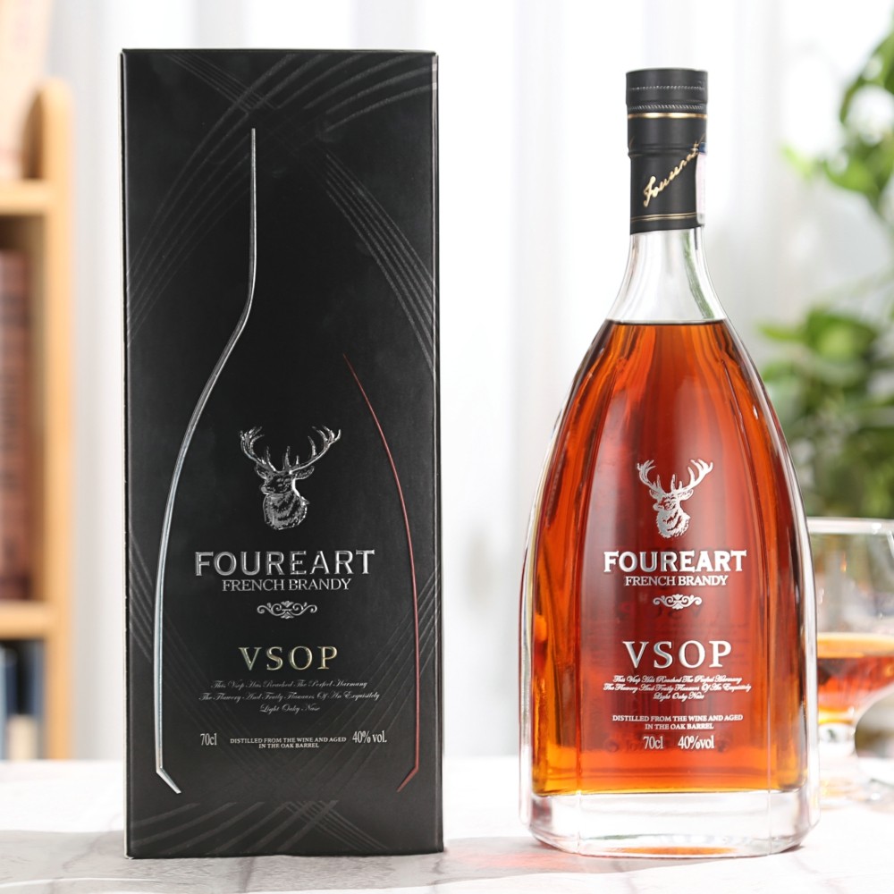 法国原瓶进口白兰地酒白兰地vsop700ml 洋酒正品