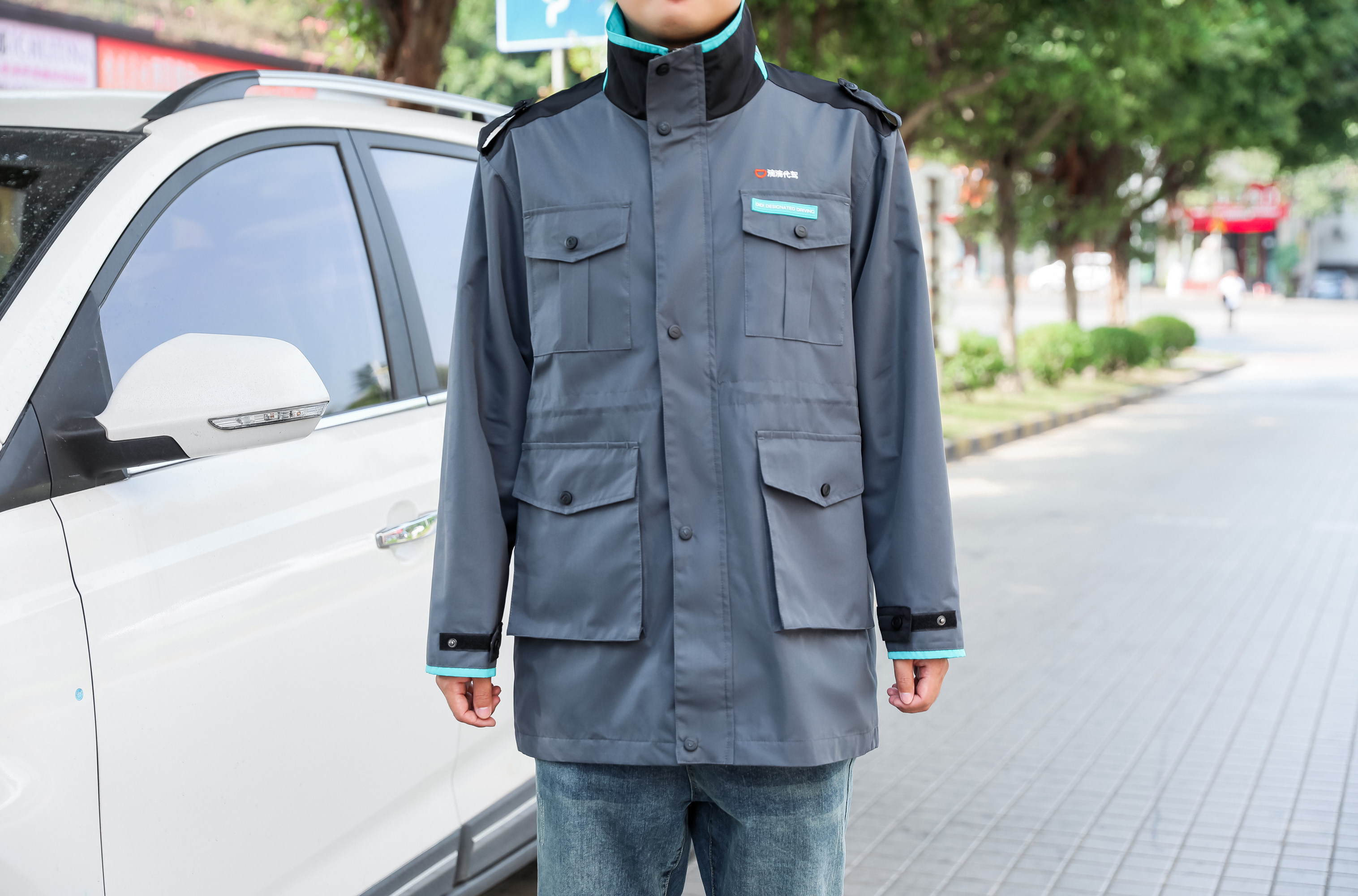 一折冲锋衣 酷动城马甲_2020滴滴代驾新款冲锋衣男 滴滴外套代驾工作