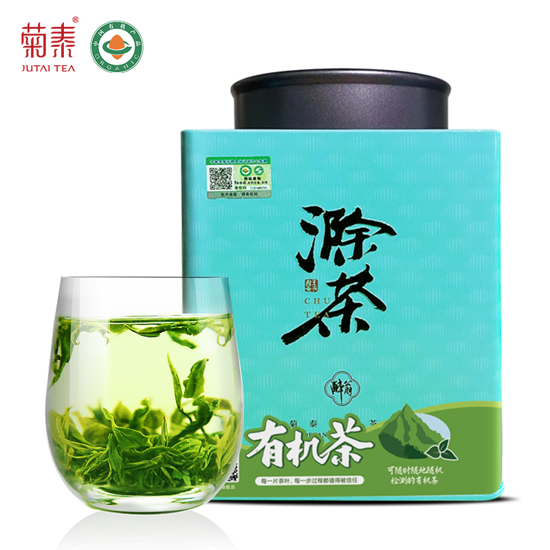 菊泰【2024年新茶】有机茶绿茶250g罐装有机滁茶绿茶毛峰茶