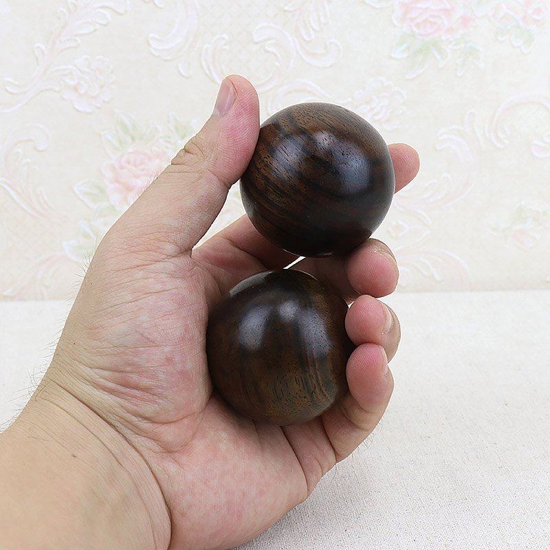 花梨木酸枝木圆形把玩健身球红木把玩球中老年手转球按摩保健球