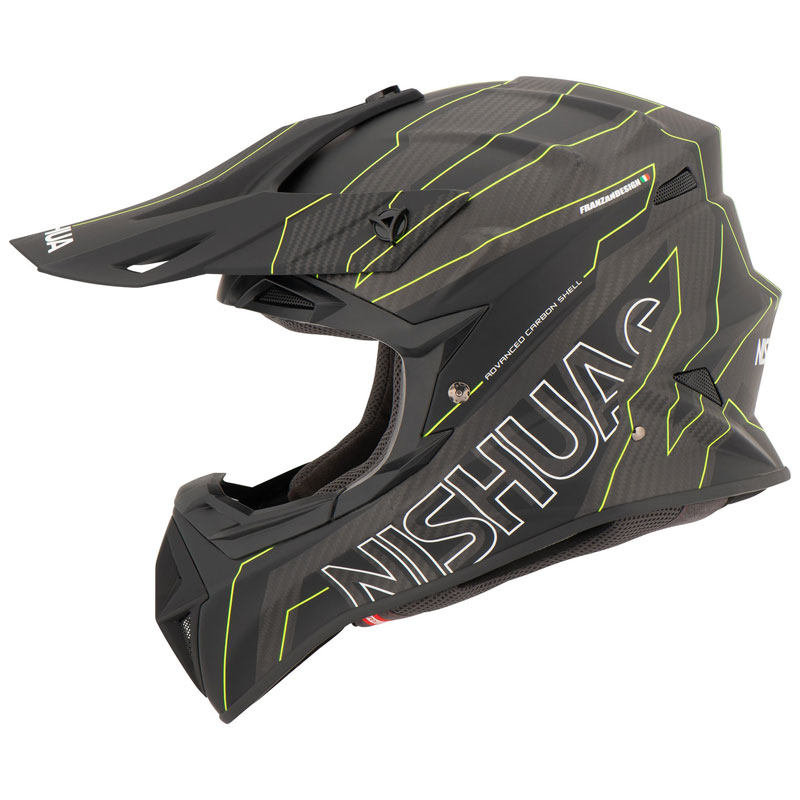 德国nishua碳纤维越野摩托车头盔