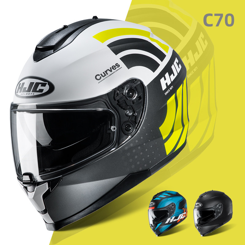 韩国hjcc70摩托车头盔男电瓶车女士四季通用全盔冬季保暖全盔