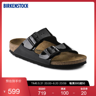 BIRKENSTOCK勃肯软木拖鞋女外穿一字拖 双扣拖鞋Arizona系列