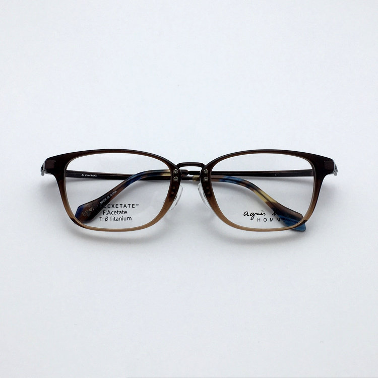agn法国单舒适通勤简约文艺b钛金属大脸近视眼镜框架男女通用