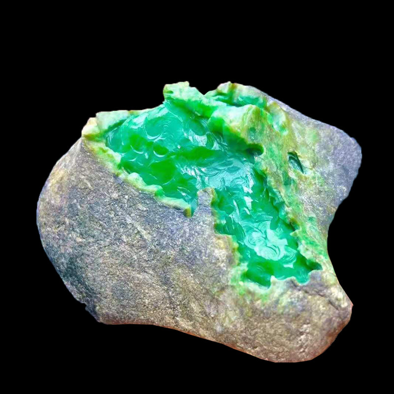 缅甸天然翡翠原石玉石毛料南齐莫西沙木那莫湾基牌子挂件佛公加工