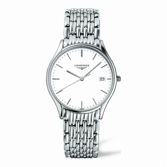 longines浪琴男表律雅系列日历时尚手表钢带石英表l4.759.4.12.