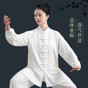 太极服女新款八段锦练功服春秋武术服中国风男士太极拳服套装夏季