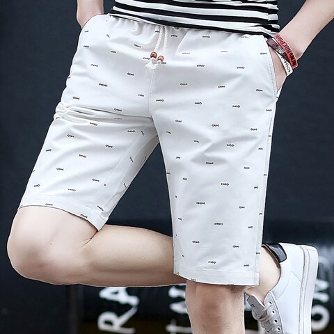 夏季韩版男生休闲半腿四分裤男款4分半截短裤牛仔五分半裤土潮春