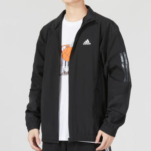 Adidas阿迪达斯梭织夹克男2023夏季新款跑步运动服连帽外套IA6960