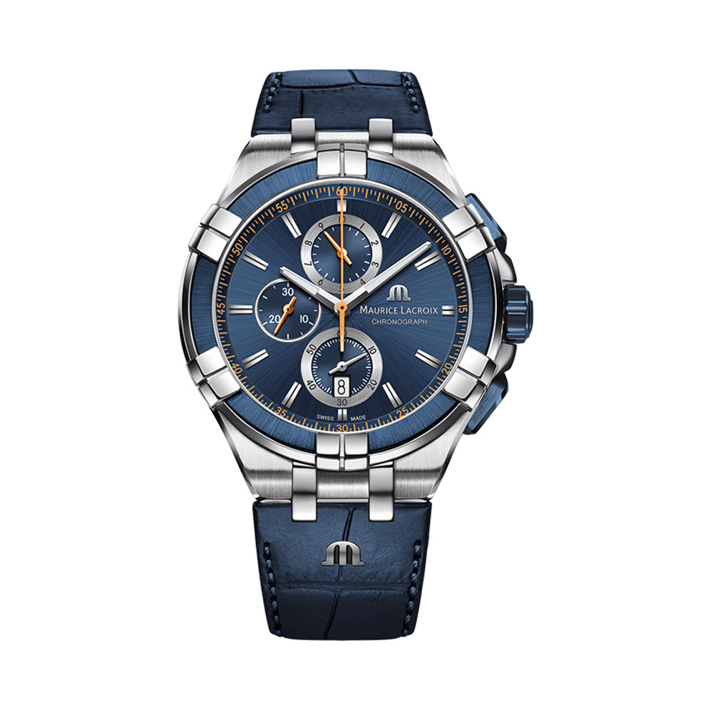 瑞士艾美aikon系列男士石英计时日历防水手表ai1018ss0014324