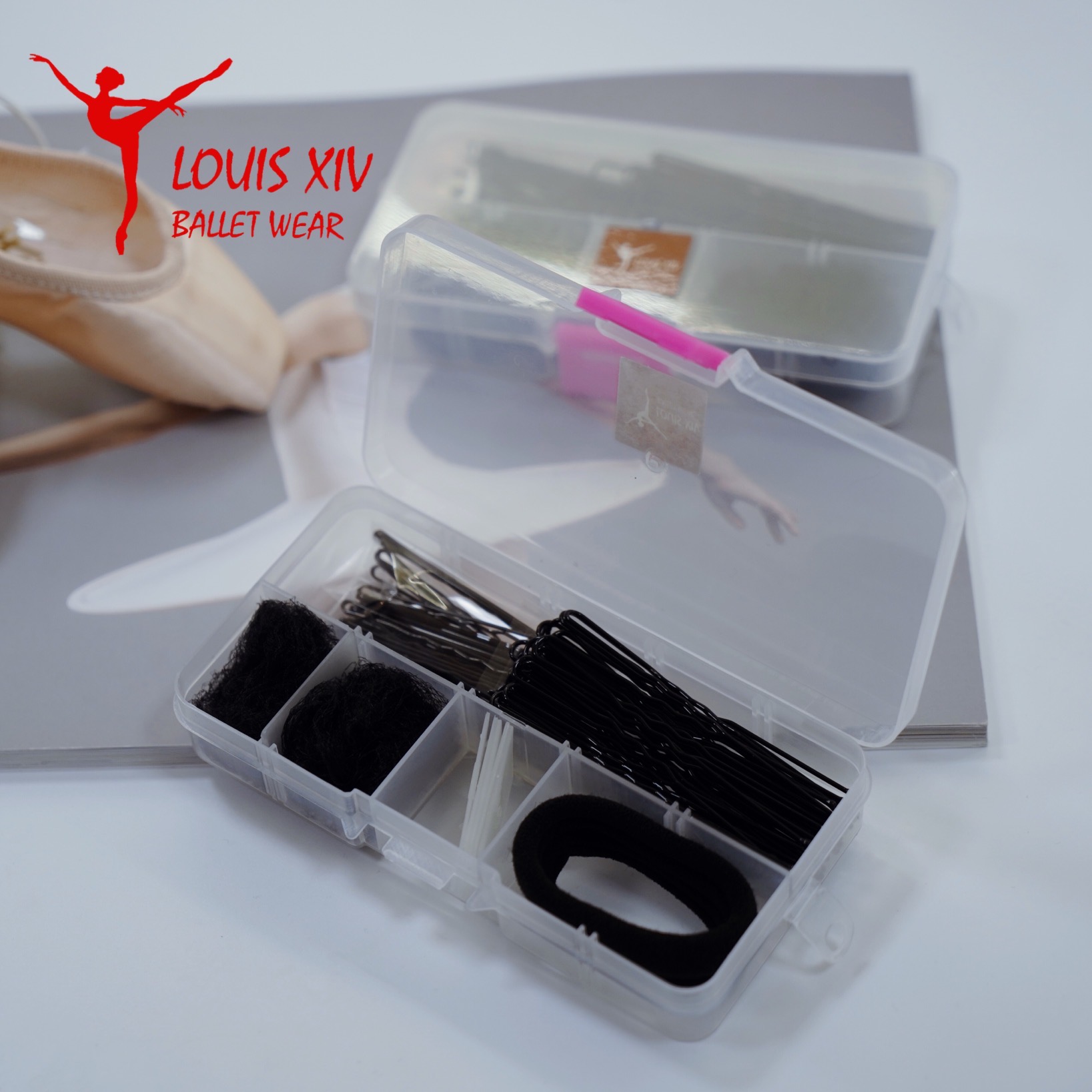 LOUIS XIV 芭蕾盘发套装专业大发网平夹U型发卡舞蹈舞蹈考级头饰