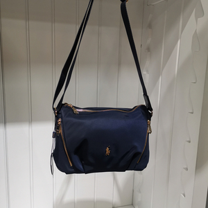 polo sport新款女士包包 单肩斜挎时尚黑色白搭包g2tp95006