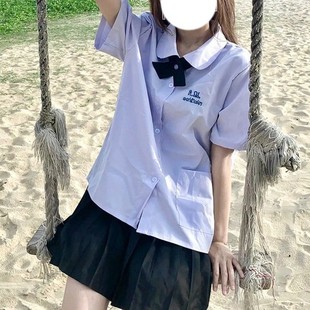 毕业全套班服衬衫裙子学院风jk制服校服女高中生泰国泰式套装原创