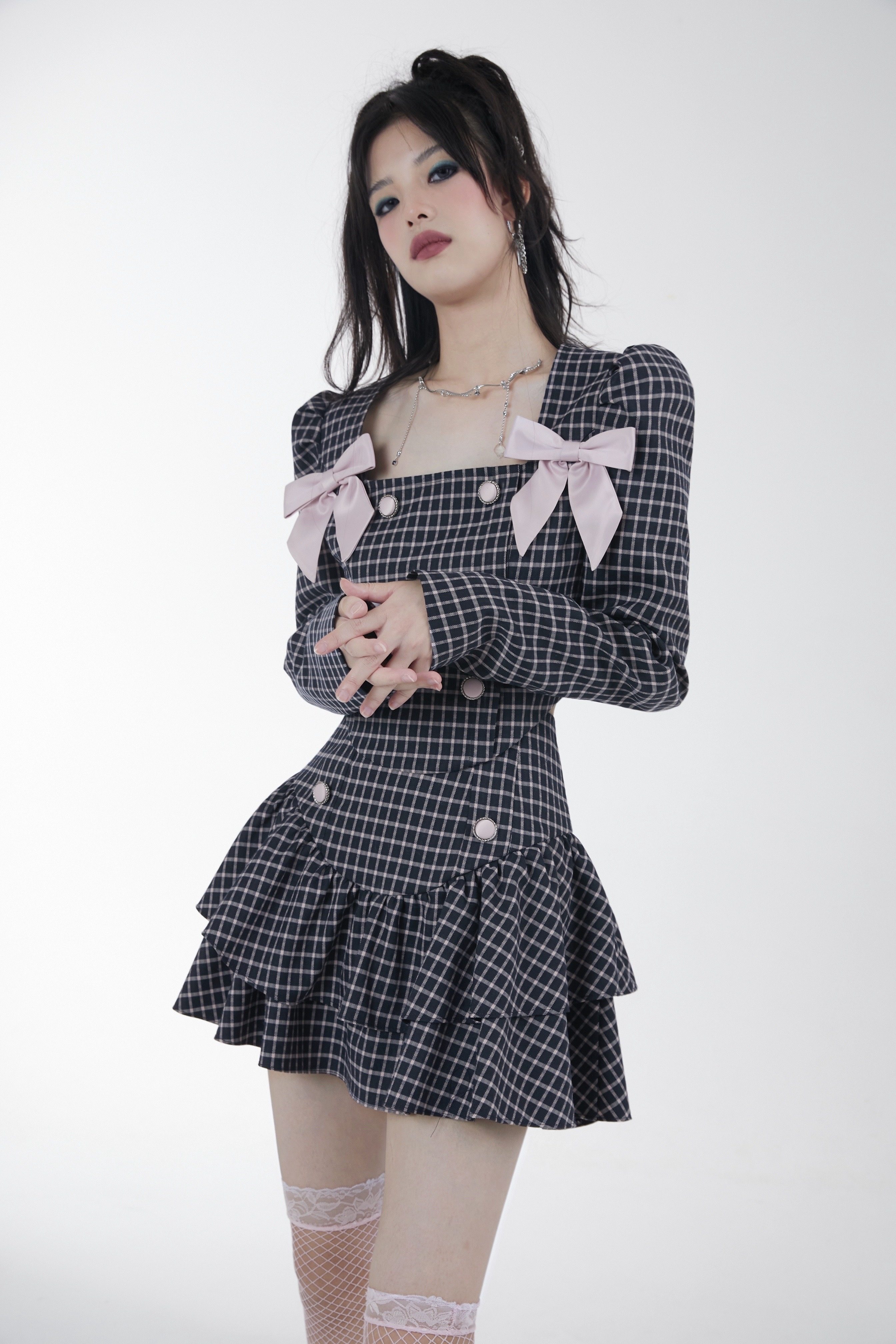 千禧辣妹风上衣秋冬爵士酷女孩穿搭纯欲欧美微胖女团蹦迪女装已售19