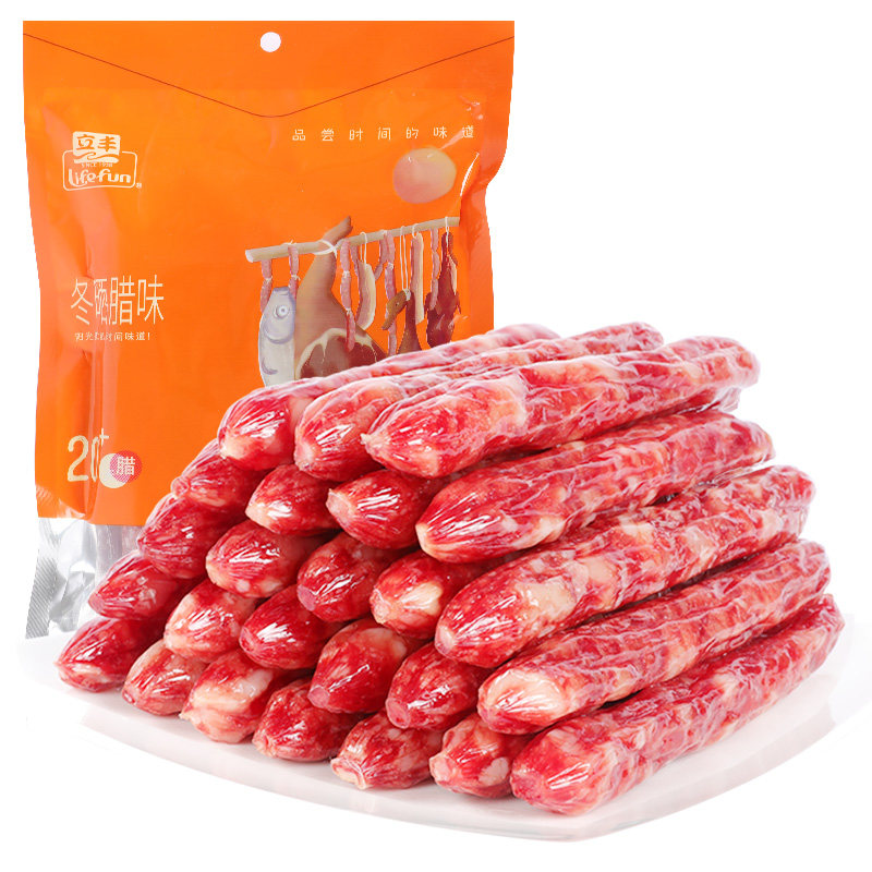立丰广式腊肠500g中华老字号6分瘦甜香肠广东特产腊味腊肉年货礼